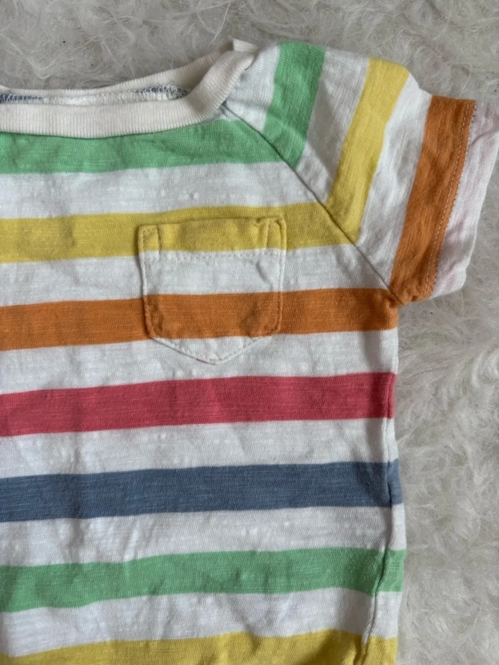 Old Navy Rainbow Striped Baby Outfit
